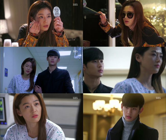 전지현(위부터/왕지현/영화배우),김수현(탤런트/영화배우)
잠시 잊고 있던 ‘국민여신’의 귀환에 남성 시청자들이 움직였다. 안방으로 14년 만에 돌아온 전지현이 영화 ‘엽기적인 그녀’의 ‘업그레이드 버전’을 연기하자 남자들의 반응이 달라졌다. ‘전지현 효과’의 시작이다.