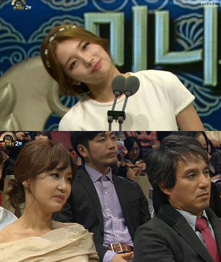 수지(위부터/배수지/가수/미쓰에이),신은경(영화배우/탤런트),조재현(영화배우/교수)
수지가 2013 MBC 연기대상에서 최우수상 수상소감이 논란이 되고 있는 가운데 선배 연기자 신은경이 자신의 견해를 밝혔다.