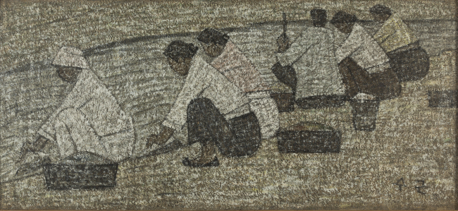 “Washerwomen by the Stream.”   Gana Art Center