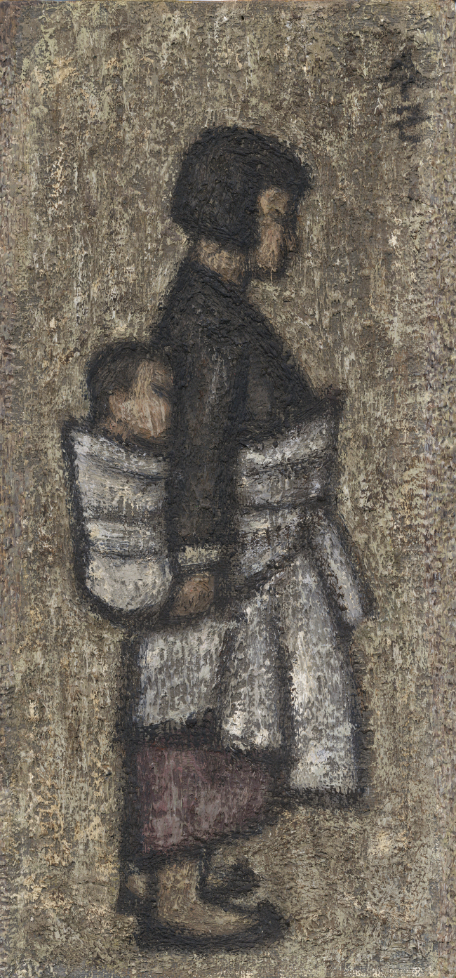 “A Girl Tending to an Infant.”   Gana Art Center