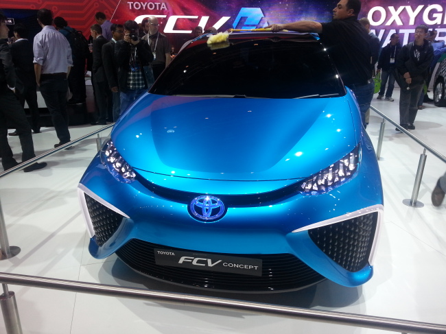 Toyota’s Fuel Cell Vehicle concept.   Kim Young-won/The Korea Herald