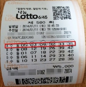 로또 580회 당첨번호가 공개된 후 2등 당첨의 주인공이 소개돼 눈길을 끌고 있다.
국내 한 로또복권 정보업체에 따르면 이번 로또580회 추첨결과 2등 당첨번호 6개 조합을 회원들에게 전달했다고 밝혔다.