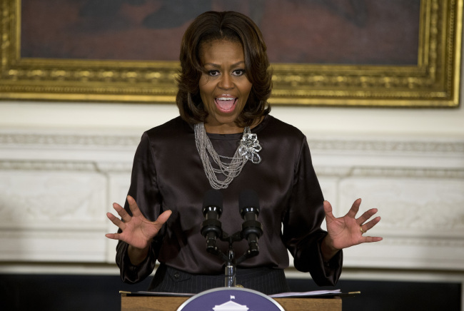 Michelle Obama.    AP-Yonhap News