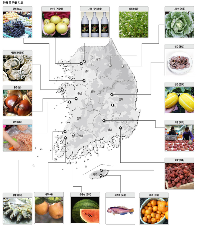 [위크엔드] 순무(강화) · 호두과자(천안) · 굴비(영광) 찍고 흑돼지(제주)…‘특산물 식신로드’ 떠나볼까