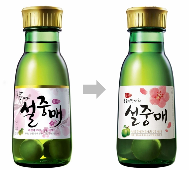 매실주시장의 대표 브랜드인 ‘설중매’가 리뉴얼한 뒤 판매량이 가파르게 상승해 주목된다. 롯데주류는 설중매 리뉴얼 제품이 대형마트와 음식점 등에서 큰 인기를 끌며 불티나게 팔리고 있다고 20일 밝혔다.
설중매는 지난해 11월과 12월 두 달간 3만3564상자(1상자 12병) 40만병이나 팔렸다. 이는 전년 동기 대비 6% 증가한 숫자다. 특히 리뉴얼 전후만 비교하면 증가폭이 무려 10%에 달한다. 매실주시장이 2008년 이후 5년간 20%가량 뒷걸음질친 점을 감안하면 설중매가 왕매실 리뉴얼 효과를 톡톡히 맛보고 있는 셈이다.