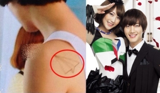 강지영(좌부터/가수/카라),건일(박건일/가수/영화배우)
카라 강지영과 초신성 건일이 열애설에 휩싸인 가운데 건일의 어깨 문신이 ‘열애증거’로 제시됐다.