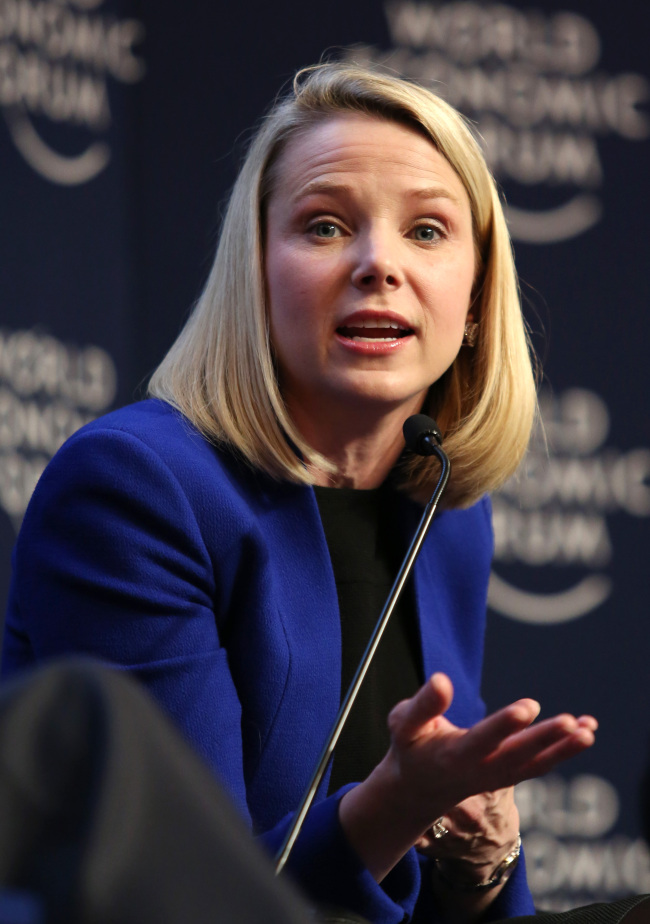 Marissa Mayer, chief executive officer of Yahoo Inc.   Bloomberg