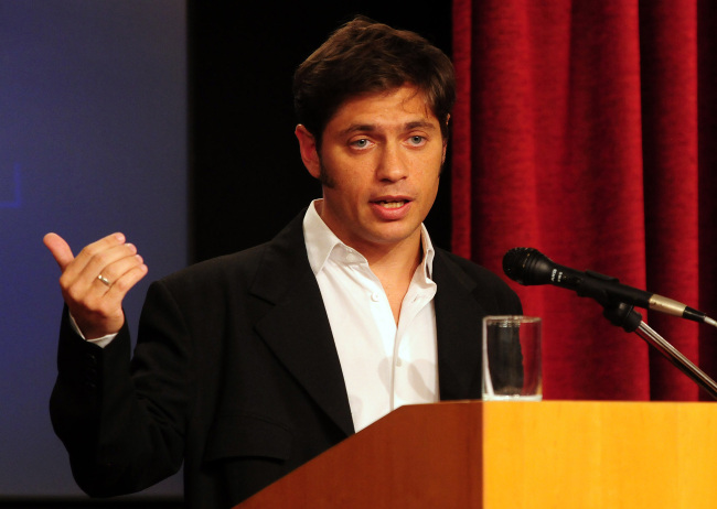 Argentina’s Economy Minister Axel Kicillof.   AFP-Yonhap