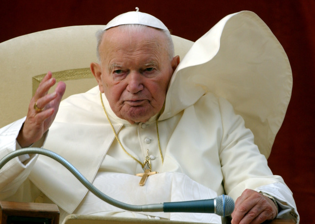 Pope John Paul II.   AP-Yonhap
