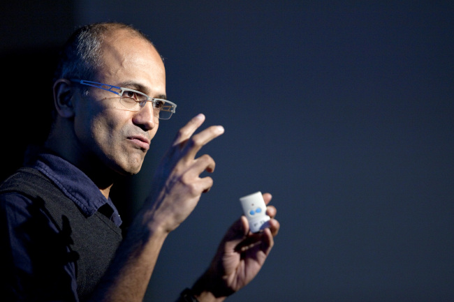 Satya Nadella, senior vice president of research and development for the online services division for Microsoft Corp.   Bloomberg