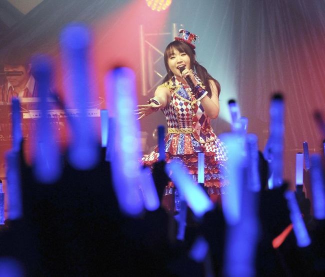 Nana Mizuki performs in her concert in Taiwan in November.    The Japan News