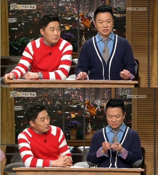 정찬우(좌부터/개그맨/가수/컬투),김태균(개그맨/가수/컬투)
개그듀오 컬투의 멤버 정찬우가 욱일기 의상 논란에 대해 해명했다.