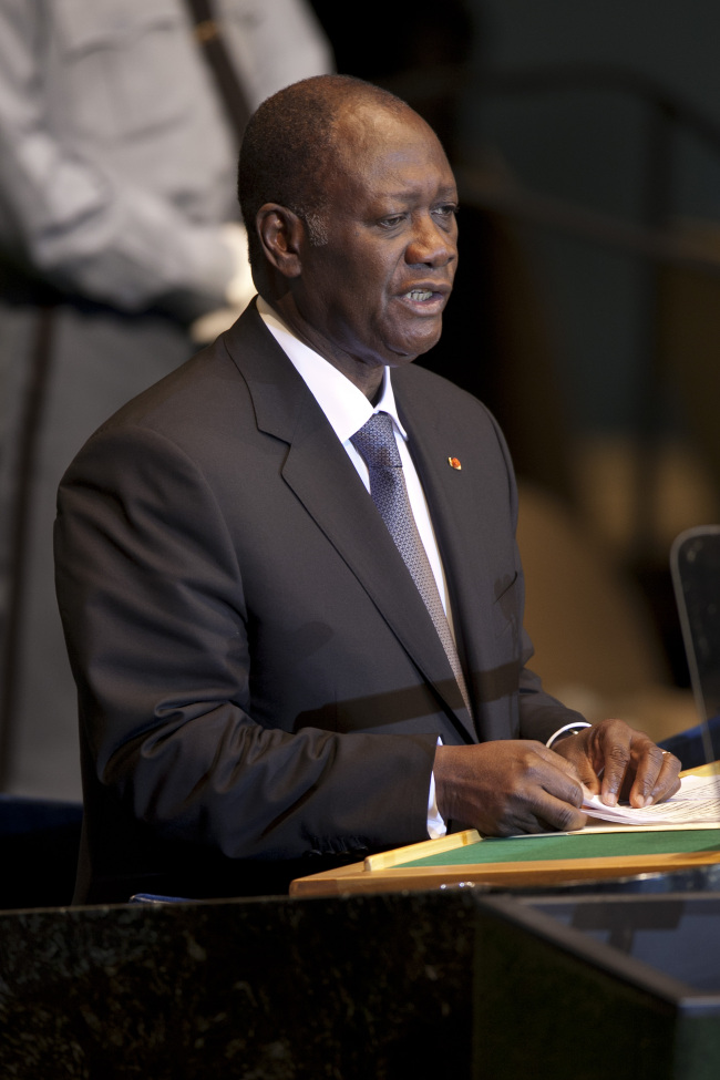 President Alassane Ouattara.   Bloomberg