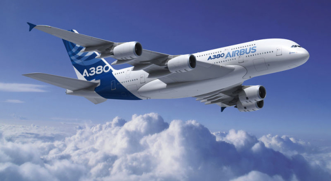 에어버스 A380 항공기 모습.