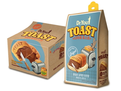 Confectionery maker Orion’s premium brand Dr. You has released “Diget Toast,” which is expected to become a healthy breakfast substitute.