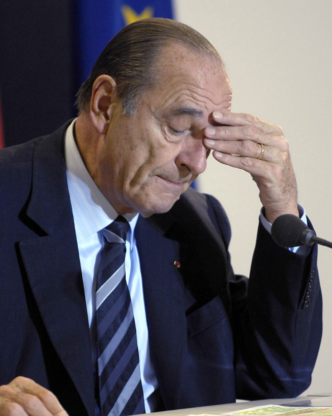 Jacques Chirac.   Bloomberg