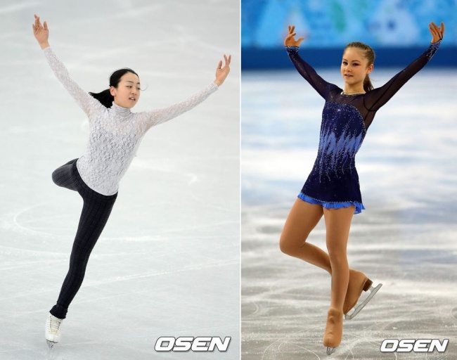 아사다마오(좌부터/AsadaMao/스케이트선수),율리아리프니츠카야(YuliaLipnitskaya/스케이트선수)
김연아의 가장 강력한 도전자인 ‘신성’ 율리아 리프니츠카야(16ㆍ러시아)와 ‘일본 피겨의 자존심’ 아사다 마오(24)는 장단점이 뚜렷하다.