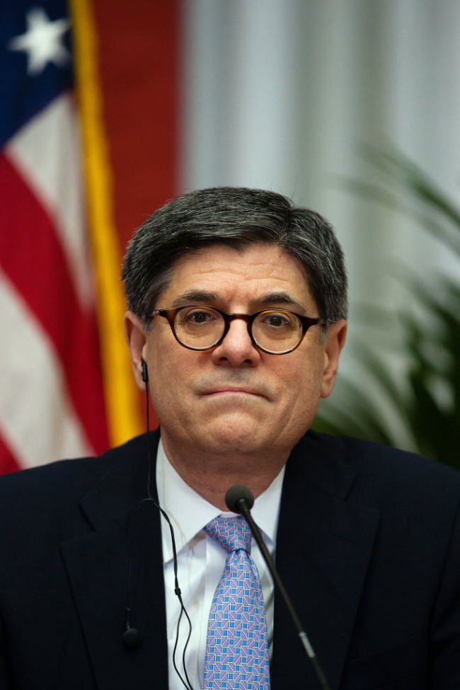 U.S. Treasury Secretary Jacob Lew.    Bloomberg
