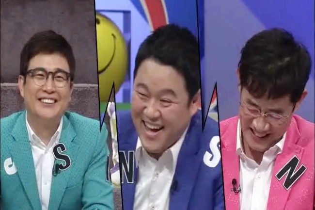 김성주(좌부터/MC/전아나운서),김구라(김현동/MC/개그맨),이경규(MC/개그맨)
이경규, 김구라, 김성주가 재치 있는 운율로 누리꾼을 사로잡은 SNS 시인 하상욱의 센스에 도전장을 던졌다.