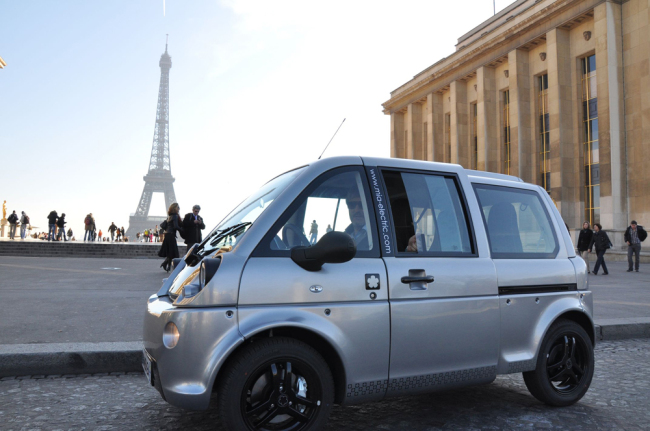 The full-electric Mia minibus.   Mia Electric