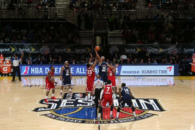 Kumho Tires’ logo is shown during the NBA’s All-Star games in New Orleans on Feb. 14-16.   Kumho Tires