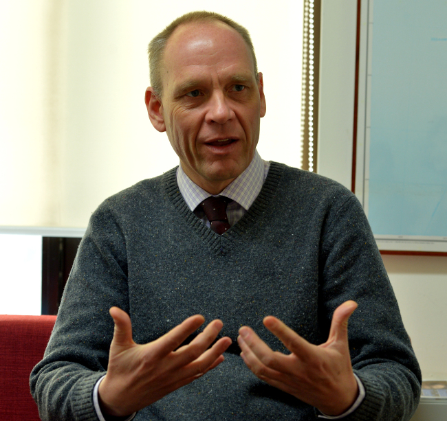 Dirk Hebecker, representative of the U.N. Refugee Agency’s office in Seoul. Yoon Byung-chan/The Korea Herald