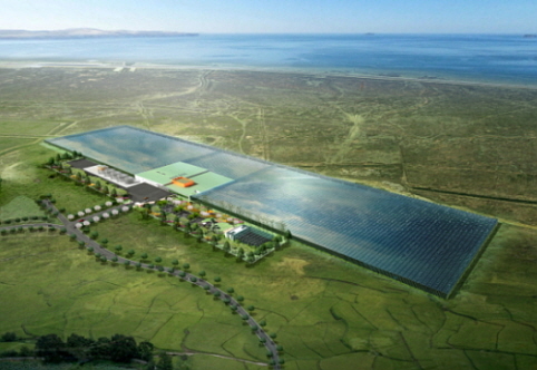 Asia’s largest glass greenhouse, run by Dongbu Farm Hannong, in Hwaong, a reclaimed area in Hwaseong, Gyeonggi Province.   Dongbu Farm Hannong