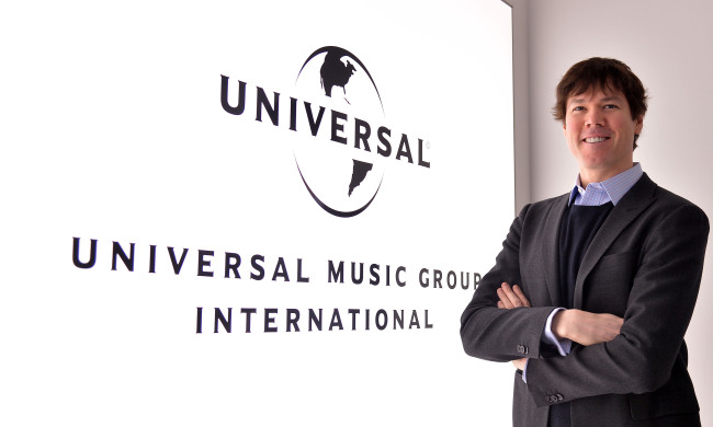 Laird Adamson, global head of Universal Music Group Bravado, poses before an interview with The Korea Herald in Seoul on Tuesday.   Lee Sang-sub/The Korea Herald