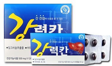 그린스토어(대표 박영창)는 밀크시슬 추출물 실리마린 성분과 비타민B군을 한번에 섭취할 수 있는 건강기능식품 ‘강력칸’<사진>을 6일 출시했다.