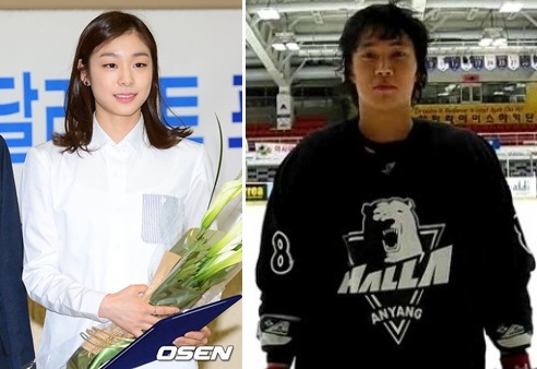 김연아(좌부터/스케이트선수),김원중(아이스하키선수/국군체육부대)
‘피겨여왕’ 김연아(24) 소속사 올댓스포츠가 김연아와 아이스하키 선수 김원중(30)과 열애설을 시인했다.