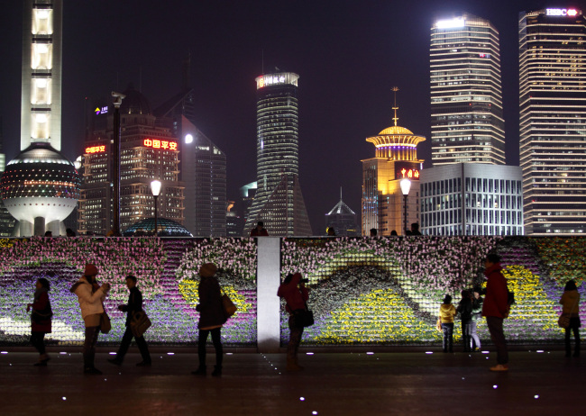 Commercial buildings in the Pudong area, Shanghai.   Bloomberg