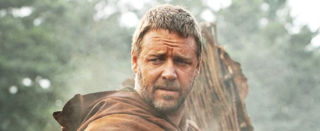 Russell Crowe stars as Noah, a man chosen by God for a great task before an apocalyptic flood destroys the world, in Darren Aronofsky’s “Noah.”   CJ Entertainment