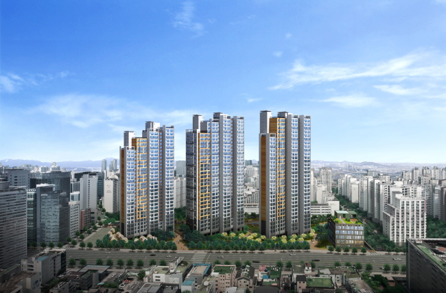 GS건설이 4월 초 서울 강남구 역삼동 개나리6차 아파트를 재건축한 ‘역삼자이’를 분양한다.