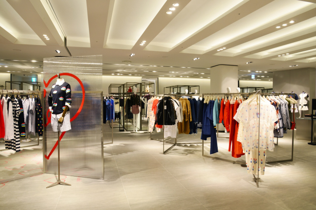 Interior of the newly decorated the Galleria department store in southern Seoul.   Hanwha