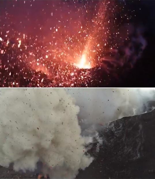 화산 근접 촬영 영상이 공개돼 누리꾼들의 이목을 끌었다.
최근 한 해외 온라인 커뮤니티 게시판에 ‘화산 근접 촬영 영상’이라는 제목으로 영상 한 편이 올라왔다. 이는 헬리콥터 모양의 비행체 ‘드론’이 촬영한 것으로, 바누아투 탄나 아일랜드에 위치한 활화산이 담겨 있다.
영상에는 펄펄 끓는 마그마와 하늘로 치솟는 화산재, 잿빛의 화산 구름 등이 생생하게 담겨 있어 놀라움을 자아낸다.