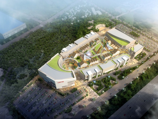 롯데쇼핑은 19일 오후 경기도 오산시와 함께 복합쇼핑몰 ‘펜타빌리지(Penta Village)’ 조성사업의 성공적인 추진을 위한 투자협약을 체결한다. 롯데쇼핑은 약 3500억원을 투자해 오산시 부산동 일원의 약 12만6000㎡(3만8000평) 규모 부지에 수도권 남부지역을 대표하는 랜드마크를 조성할 계획이다.﻿﻿
