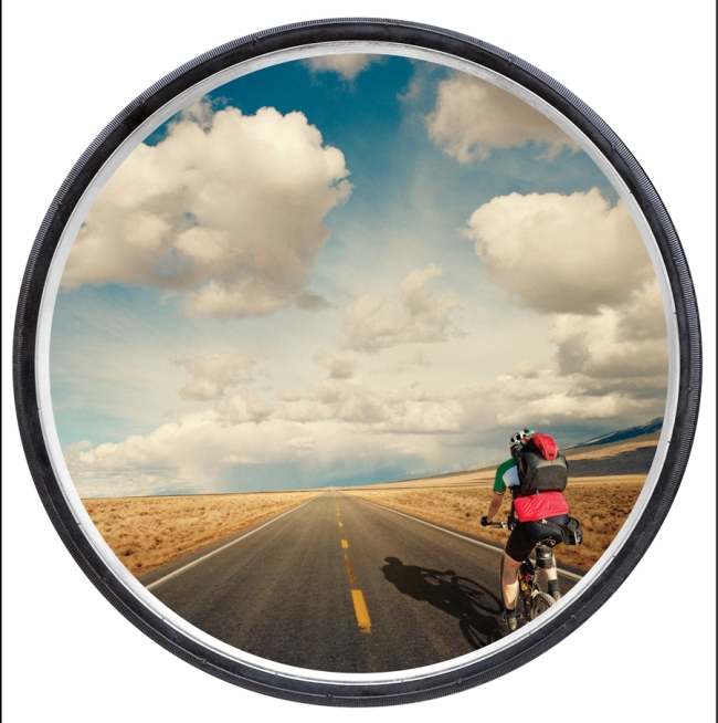An image from Weber’s book, “Life Is a Wheel”
