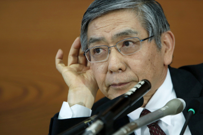 Bank of Japan Gov. Haruhiko Kuroda.   Bloomberg