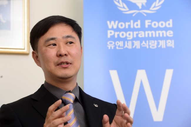 임형준 유엔세계식량계획 한국사무소 소장. 박해묵 기자/mook@
Lim Hyoung-joon, head of the U.N. World Food Program’s Korea office.   Park Hae-mook/The Korea Herald