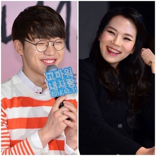 홍대광(좌부터/가수/CJE&M),곽정은(기자/작가/코스모폴리탄피쳐에디터)
가수 홍대광이 연애 칼럼니스트 겸 방송인 곽정은에 ‘우리 결혼했어요’의 가상부부 러브콜을 보내 화제가 된 가운데 곽정은이 이에대한 ‘화답’(?)성 트위터 멘션을 남겨 눈길을 끈다.