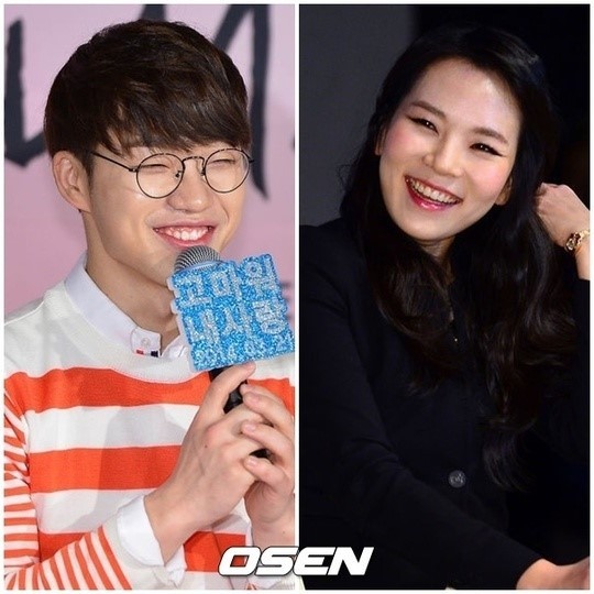 홍대광(좌부터/가수/CJE&M),곽정은(기자/작가/코스모폴리탄피쳐에디터)
가수 홍대광이 연애칼럼니스트 곽정은에 사심을 표출했다.