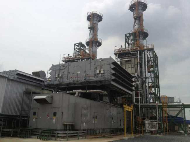 The gas-fueled combined cycle power plant in the Navanakorn Industrial Zone in Pathum Thani province, Thailand.   Korea Midland Power
