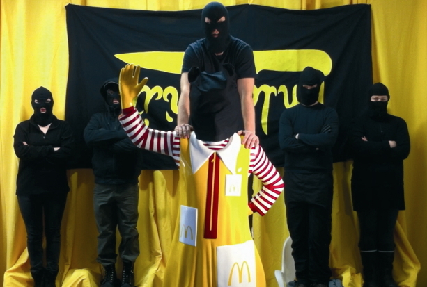A still image from the film “Food Liberation
Army” by Jani Leinonen Total Museum