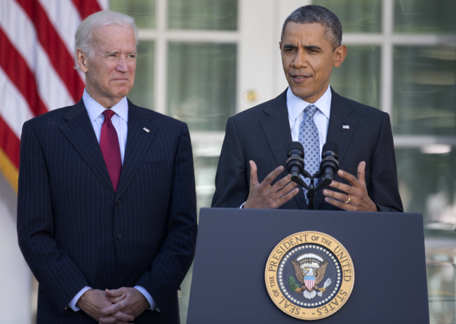 U.S. President Barack Obama speaks at the White House on Tuesday.  (AP-Yonhap)