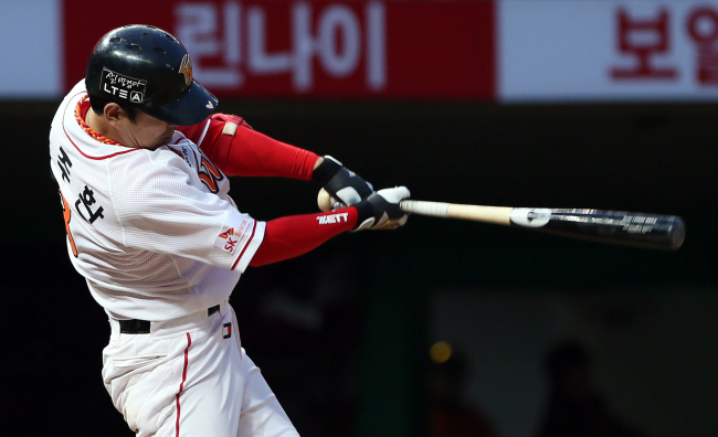 SK second baseman Na Ju-hwan   Yonhap