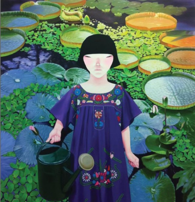 [사진설명=부산 조현화랑이 선보이는 이소연의 작품 ‘물조리개(Water Pot)’ 2013, Oil on canvas 170x170cm (사진제공=아트쇼 부산)]