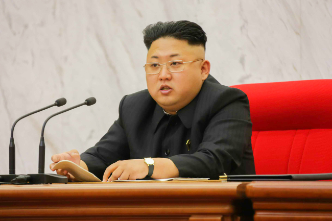 김정은(북한정치인/북한국방위원회제1위원장)
North Korean leader Kim Jong-un was reelected as first chairman of the country's most powerful National Defense Commission on Wednesday, the state news agency said, an expected move that could help further cement his grip on power.