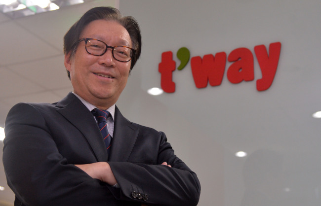 T’way Air CEO Hahm Chul-ho.   Lee Sang-sub/The Korea Herald