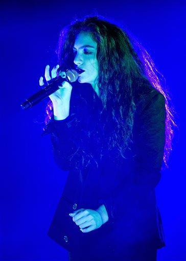 Lorde performs in New York on March 10.   AP