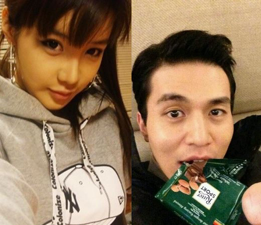 박봄(좌부터/가수/2NE1),이동욱(탤런트/영화배우)
2NE1 멤버 박봄이 배우 이동욱을 응원하고 나섰다.